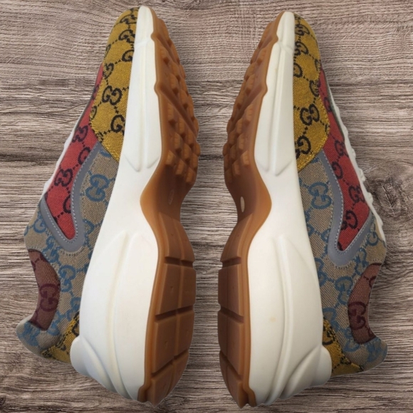 Gucci Other - Gucci Rhyton GG Multi Orange Sneakers - Size 10 - StockX Verified
